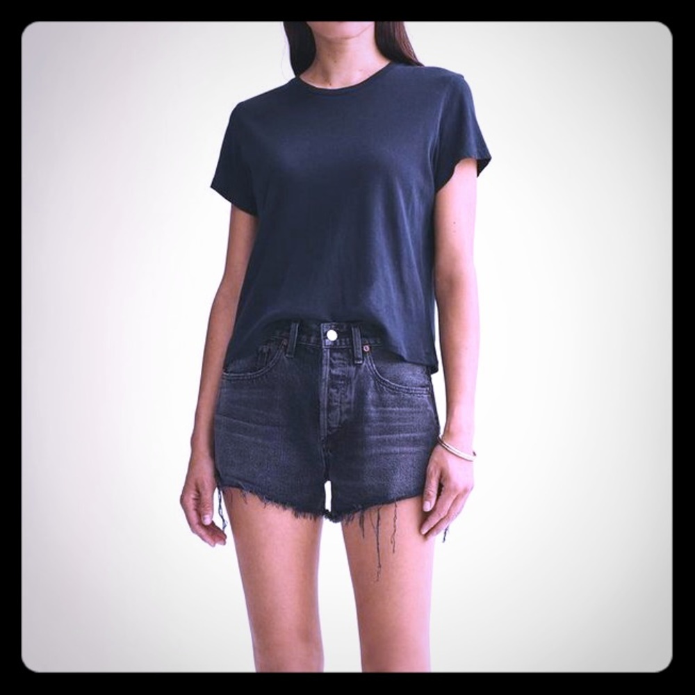 Agolde Parker Shorts Black Size 28